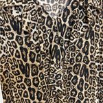 Siren Lily  Brown Tan Leopard Animal Print Ruffle Blouse Baddie Indie Flowy 2X Photo 4