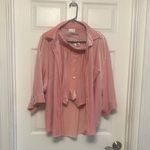Luxurious pink Velvet Pajama Set Size L Photo 2