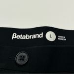 Betabrand Classic Dress Pant Yoga Pant Straight Fit Womens Size Large Black Photo 3