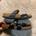 Birkenstock  Mayari Sandals Size 38 Black Toe Loop 7/7.5 Slip On Photo 2