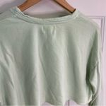 Sundry Pastel Green Cropped Long Sleeve Top Size 0, Ladies XS activewear Photo 5