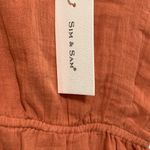 Sim & Sam  woman XS orange dress 100% cotton NWT Photo 2