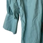 Free People  Mari Stylish Blue Button-Up floral boho shirt dress S Photo 6