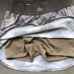 Alo Yoga Argyle Match Point Tennis Skirt Gravel/Titanium XXS Photo 7