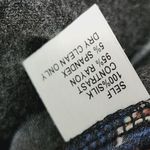 Single By Galina Sobolev Gray Silk Knit Combo Peacock Vneck Tee Size Small Photo 6