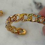 Kurt Geiger nwot   Gold Multicolor Hoop Earrings Photo 2