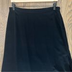 St. John  Evening 100% Silk Pleated Detail Layered Maxi Skirt in Black Medium Photo 3