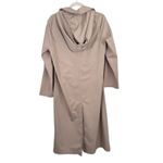 Sanyo New York Beige Trench Lightweight Over Coat Hooded Pockets Womens Medium? Tan Photo 1