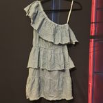 MINKPINK x MP|D Ruff Stuff One Shoulder Denim Dress Photo 3
