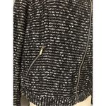 The Limited  Textured Black And White Zip Up Jacket Womens Medium Photo 4
