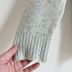 Nine West NWT Women’s V Neck Tunic Sweater Light Blue Gold Shimmer Size Medium Photo 7