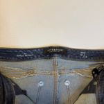 Liverpool Los Angeles Petite Ankle Skinny Jeans Dark Wash Frayed Hem Size 12 Blue Photo 6