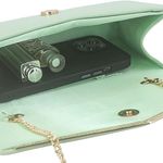 Women’s Evening Handbag Vegan Leather Ladies Envelope Clutch Classic Elegant Purse Bags Photo 5