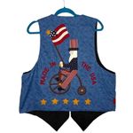 Vintage Handmade Patriotic American USA Quilted Vest Size undefined Photo 4