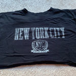Aeropostale  Black Cropped Boyfriend Tee Photo 0
