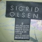 Sigrid Olsen Sigrid Olson S Green Fern Leaf Floral Long Sleeved Top Photo 3