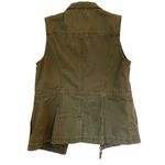 A New Day Olive Green Sleeveless Cargo Utility Zippered Vest Size Small Photo 5