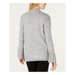 INC International Concepts Bell Sleeve Mock Neck Tunic Sweater Grey Fleck XL Gray Photo 4