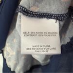 Modcloth Spring It On Me Wrap Top Cap sleeve Floral V-Neck Ruched Tie Bow Navy Photo 8