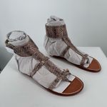 Sam Edelman Women’s Mollie Gladiator Sandals in Sesame Snakeskin size 5.5 NEW Photo 0