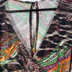 Laura Max‎ Women's Maxi Dress L Multicolor Paisley Print V Photo 6