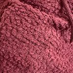 GreenTea Sweater Hoodie Women’s Large Soft Textured Burgundy Pullover Red Photo 3