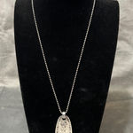 Brighton Retired Love Tags Pendant Necklace Silver Plated Layered Dg Tags Photo 0