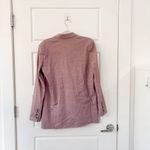 Anthropologie Maeve Double-Breasted Linen Blazer Lilac Ash Photo 6