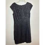 The Limited  Medium Sparkle Sheath Dress Longer Mini Scoop Neck Photo 6