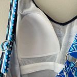 Penbrooke Sz 10 One Piece Swimsuit Tummy Control Ruched Side Bikini Bottom Blue Photo 4