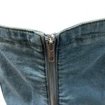 Savanna Jane Denim Rhinestones Corset Crop Top L Shabby Chic Cowgirl Blue Size L Photo 4