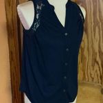 Xhilaration Mossimo blue lace sleeveless top Photo 6