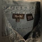 Miss Me  bejeweled denim long sleeve button up size S Photo 3