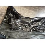 Vintage Firenze Santa Barbara Black Leather Jacket Sz Small MultiColor Moto Photo 13