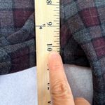 Chelsea and Violet Womens Skinny Plaid Pants Gray Maroon 6 Stretch Zip Pockets Photo 9