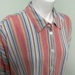 American Eagle  Colorful Striped Button Down Long Sleeve Shirt Small Photo 1