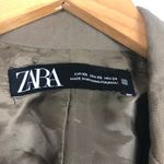 ZARA  Green Open Oversized Blazer Size XS Olive Boyfriend Workwear Lagenlook Photo 4