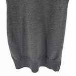 Ralph Lauren Y2K Rugby Grey V Wool Back Sweater Dress Striped Button Slit size M Photo 3