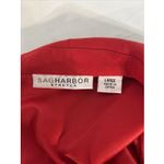 Sag‎ Harbor Size L Stretch Moleskin Red Crimson Blazer Jacket Size L Photo 3