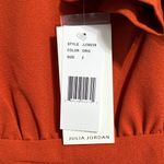 Julia Jordan 💖 NWT Dark Orange 3/4 Sleeve Midi Dress Photo 3