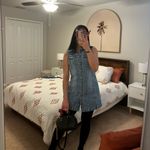 Revolve A brand lula Denim Mini Dress size medium worn Photo 1