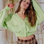 Urban Outfitters Sofia Pocket Cardigan Purple Small Photo 4