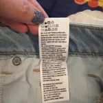 American Eagle AEO 2 Light Wash Raw-Hem Denim Mini Skirt Photo 8