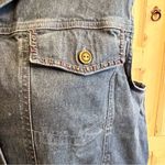 Vintage Alfred Dunner Embroidered Denim Vest Floral Cottagecore Western Sz 14 Blue Photo 4