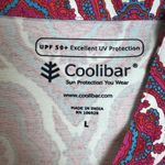 Coolibar Tunic Dress Womens Large Pink Blue Geometric UPF 50+ Sun Protection L Photo 9