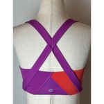 Lululemon  Purple And Red Criss Cross Back‎ Kanto Catch Me Sports Bra Size 4 Photo 6