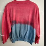 80s Vintage Unisex Sweatshirt with shoulder pads funky 80s design long sleeves Blue Size M Photo 3