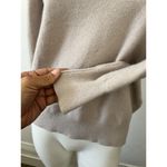 Babaton Aritzia  Circuit Merino Sand Oatmeal Soft  wool polo v neck sweater sz XS Photo 5
