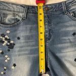 Black Daisy Kate Straight Leg Floral Embroidered Jean Size 9/29 Photo 8