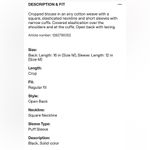 H&M  Cropped Lace Up Top Boho Medium Photo 9